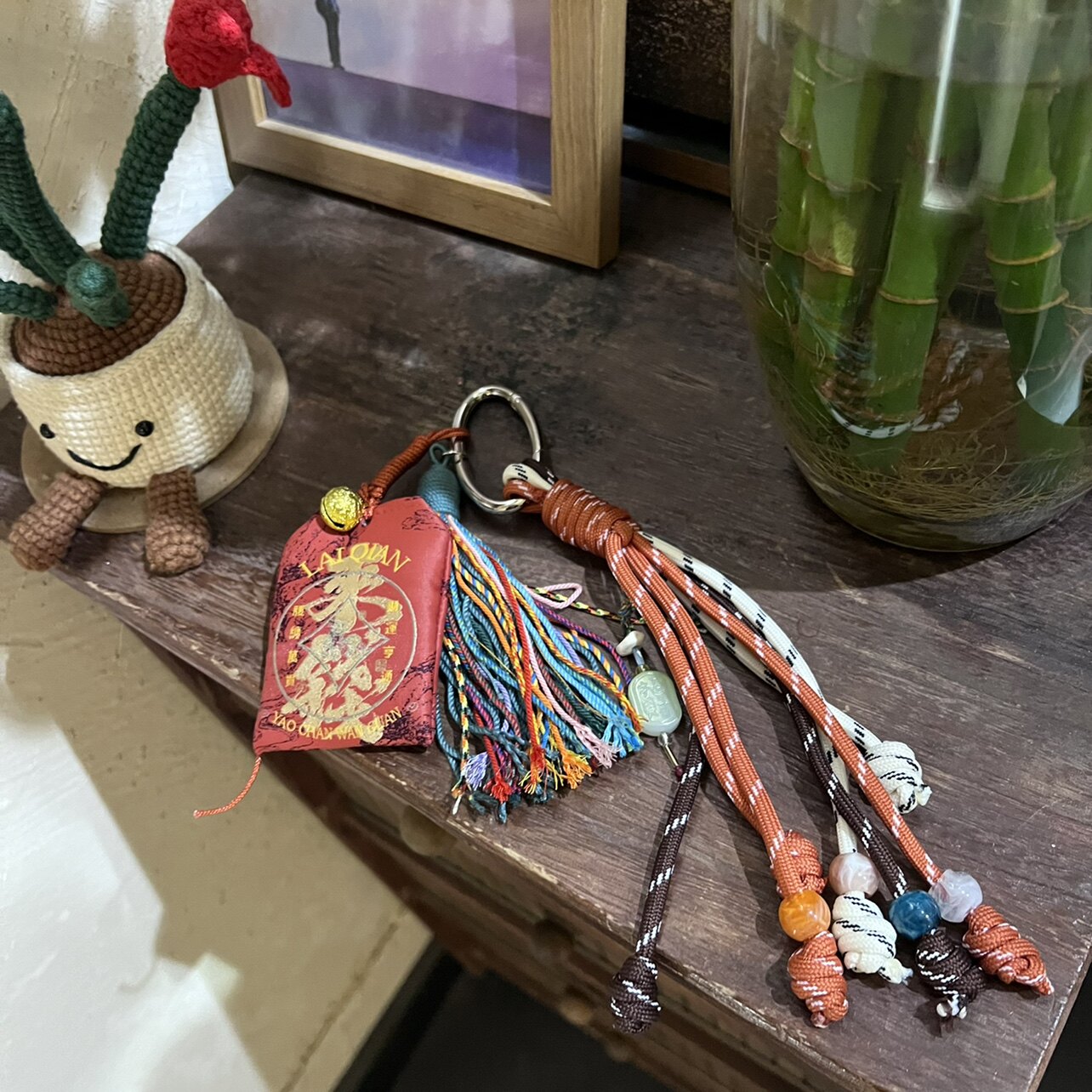 日系新年车挂女祈福保佑财运香囊香包钥匙扣挂件包挂饰手机链福袋