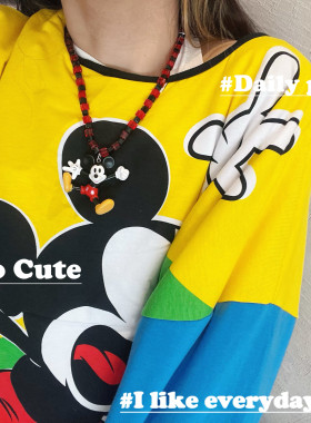 卡通可爱米老鼠短袖配饰