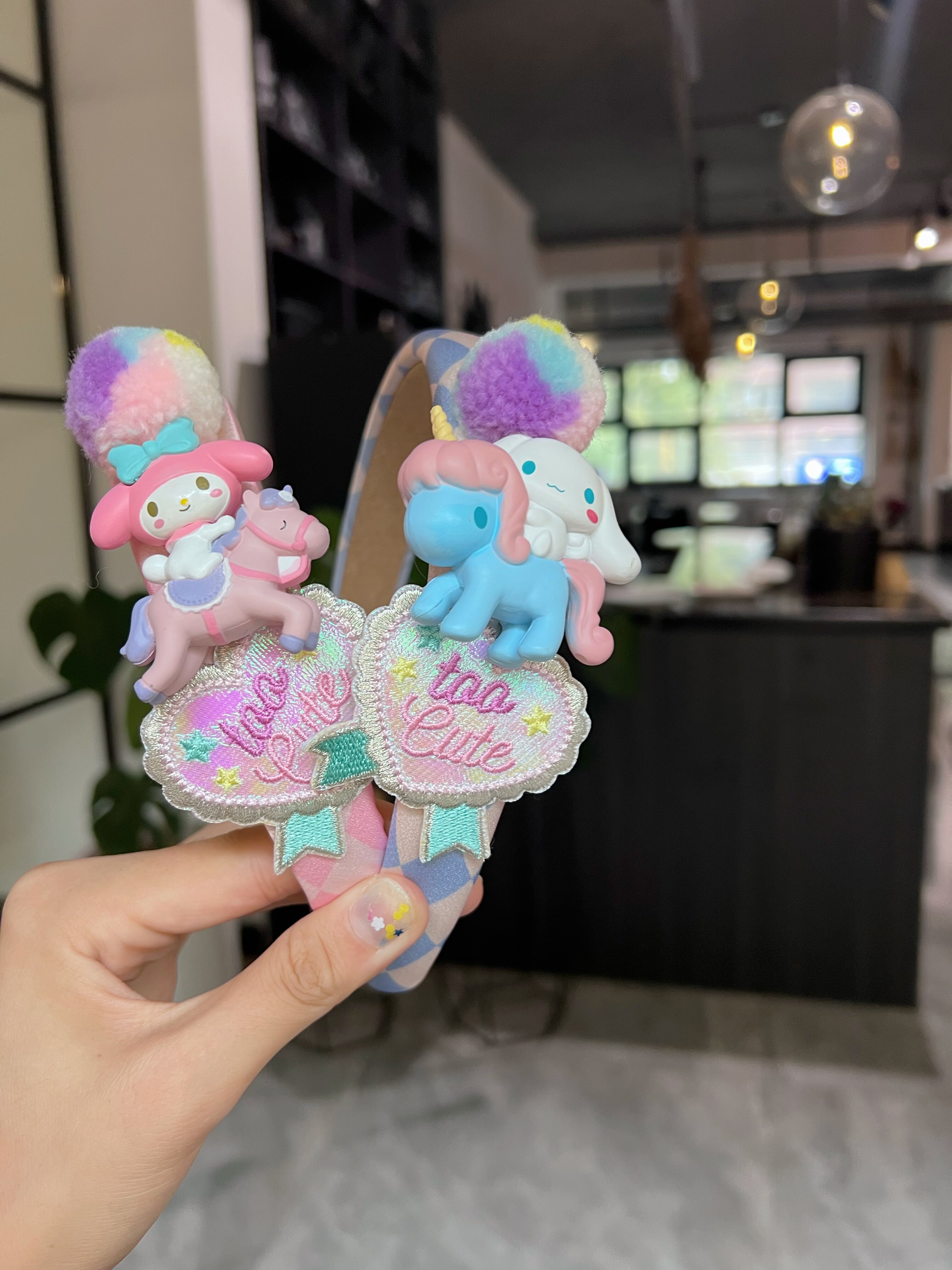 日韩可爱卡通秋冬毛球美乐蒂玉桂狗海绵增高发箍发卡头箍女生饰品