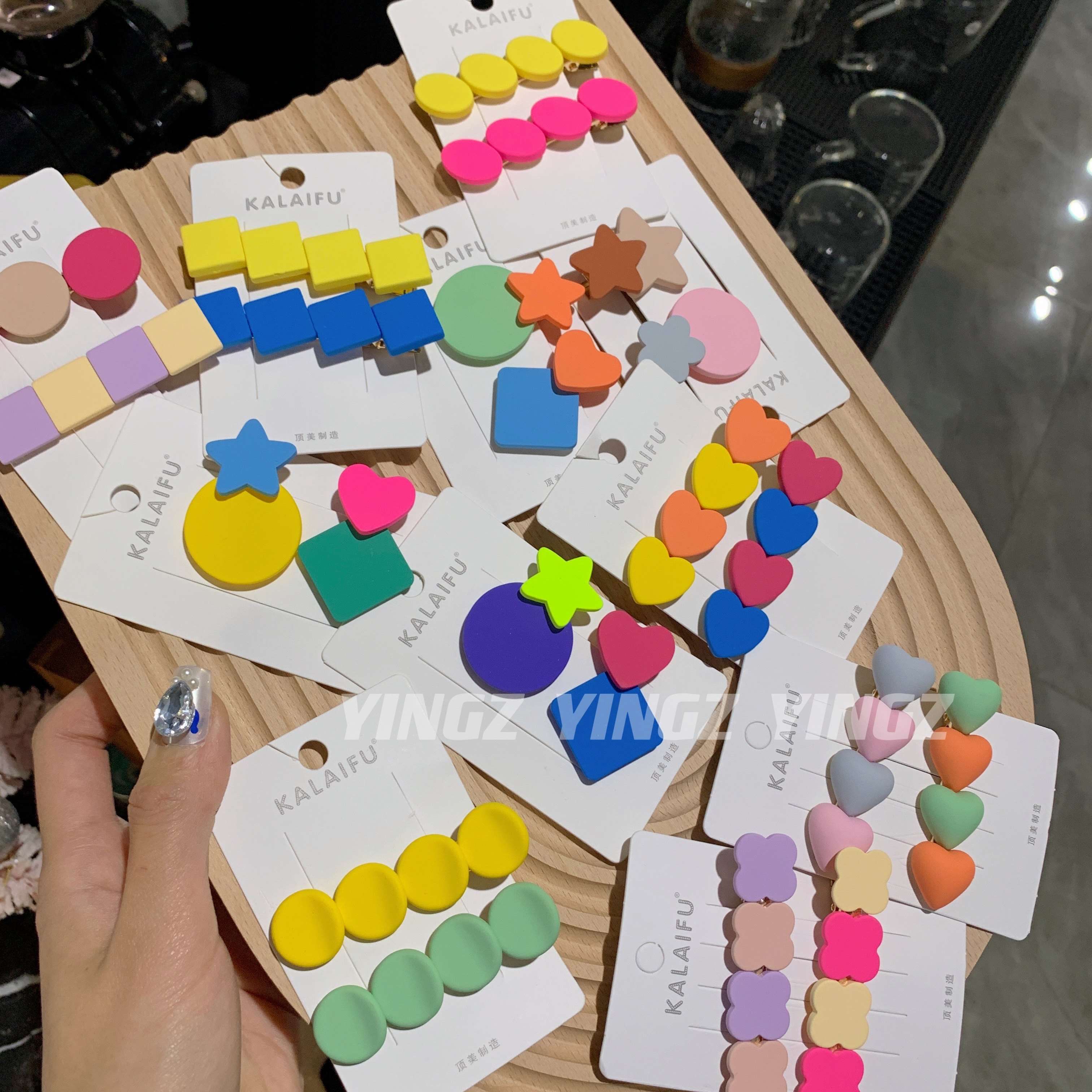 韩国东大门小红书同款发夹边夹网红几何小压夹撞色可爱ins潮发饰,饰品/流行首饰/时尚饰品新,发饰,淘宝优惠券,粉丝福利购,淘宝优惠卷