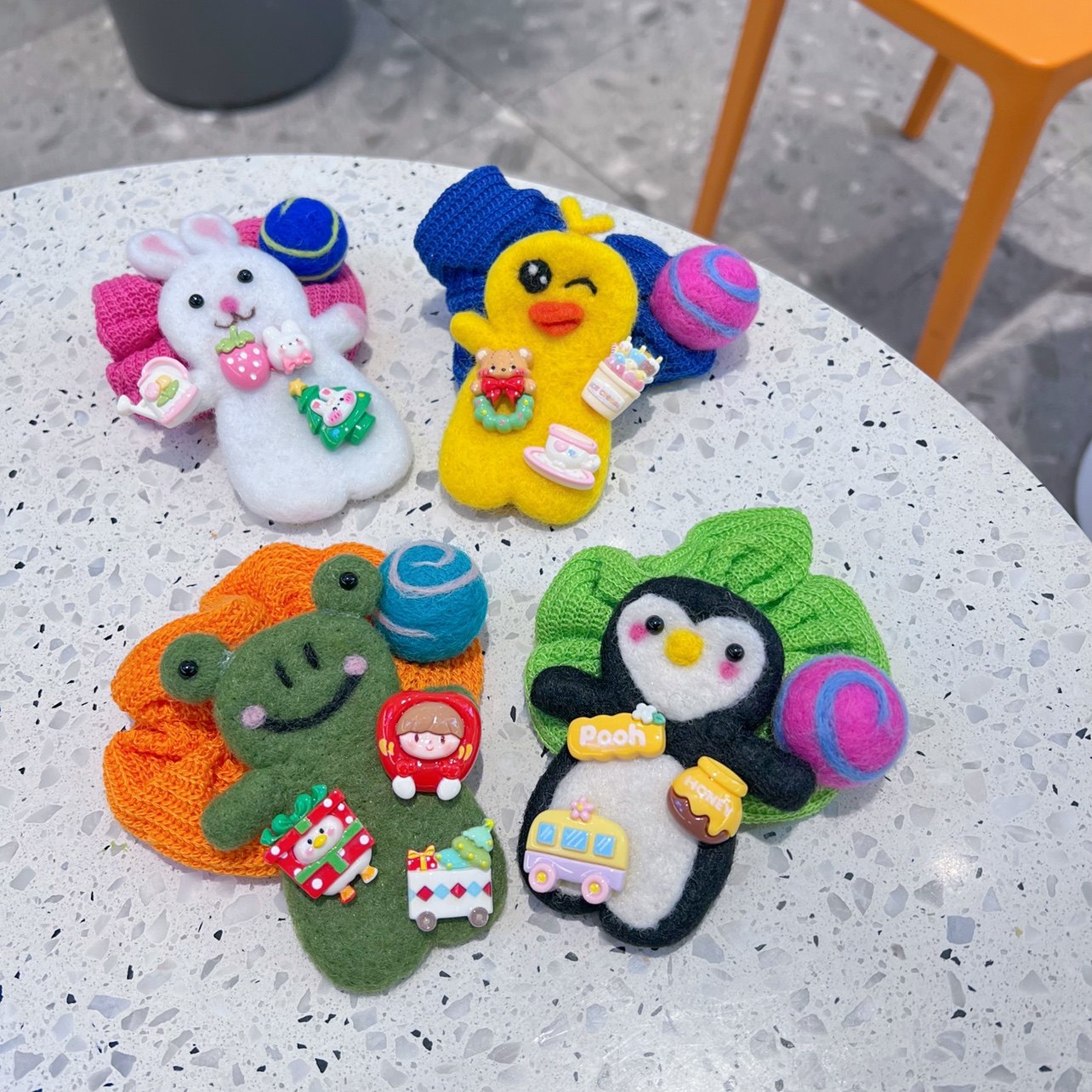 日韩卡通少女心羊毛毡小动物企鹅兔子彩色毛线大肠圈网红发饰发圈,饰品/流行首饰/时尚饰品新,发饰,淘宝优惠券,粉丝福利购,淘宝优惠卷