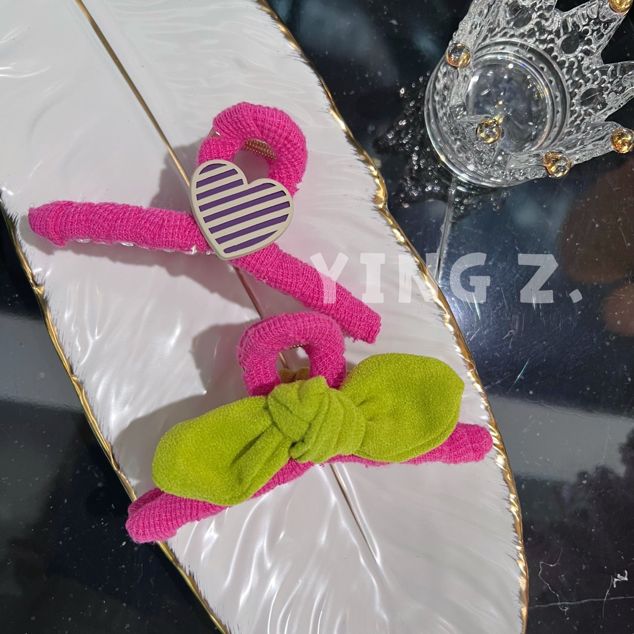 日韩早春新款荧光粉色布艺缠绕大号抓夹可俏皮简约鲨鱼夹后脑勺,饰品/流行首饰/时尚饰品新,发饰,淘宝优惠券,粉丝福利购,淘宝优惠卷