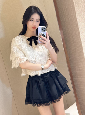 JR 专柜正品 2026春季新款 优雅气质宫廷风蕾丝斗篷上衣XSJ1S08D