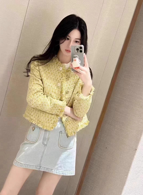 JR 专柜正品2026春季新款 小香风气质甜美时尚洋气外套女Q104601B