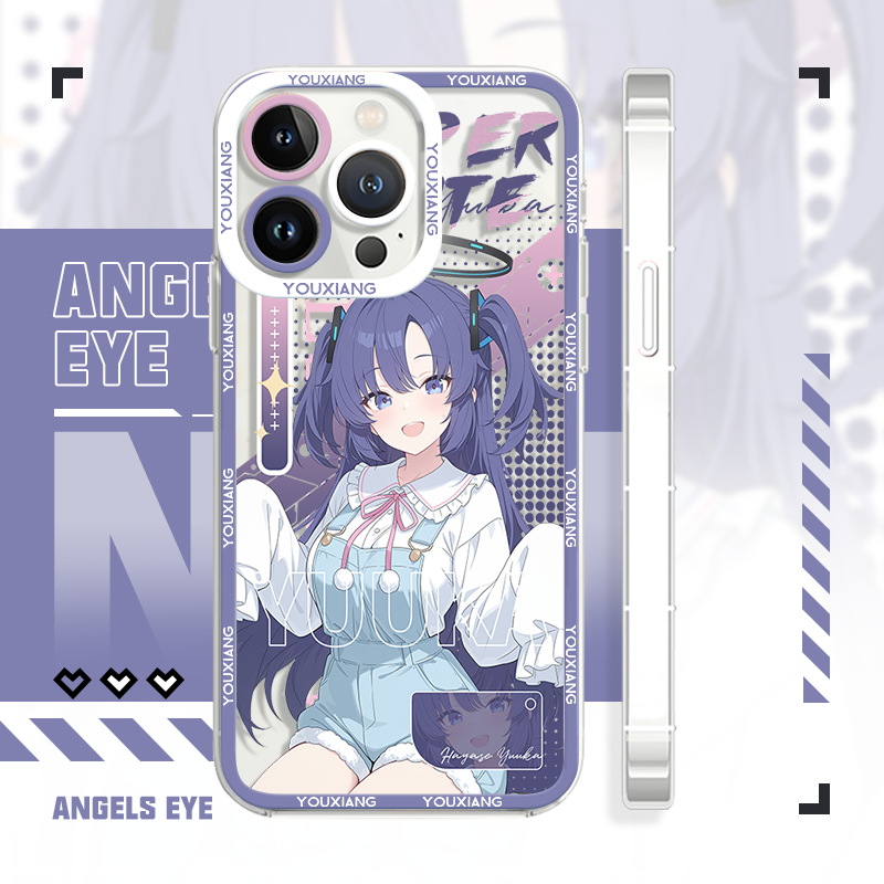 iPhone17pro/13手机壳创意可爱优香苹果16天使眼二次元荣耀90红米k80适用华为p70小米15vivos30畅玩60三星s25