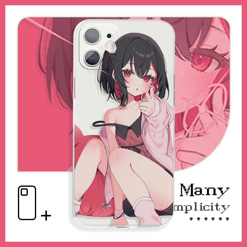 可爱手枪手势砰砰少女娇羞妩媚苹果14手机壳适用于苹果15Pro小米13vivoy59荣耀70红米k40iQOO12华为mate60pro