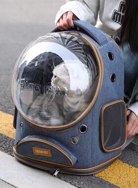 猫包外出便携猫咪宠物小狗轻便款大容量太空舱双肩背包猫猫小型犬