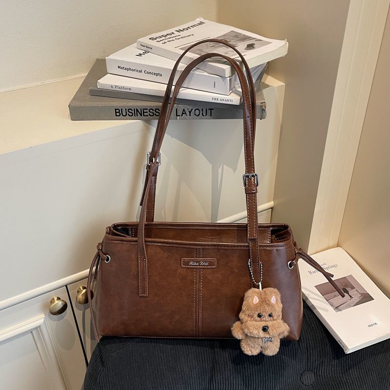 复古简约高颜值新款时尚秋冬托特包大容量小众通勤单肩腋下包包