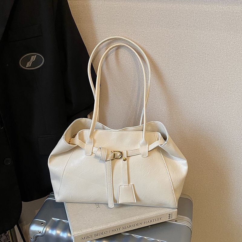 新款休闲百搭单肩通勤高级腋下大容量包女托特复古手提时尚大包