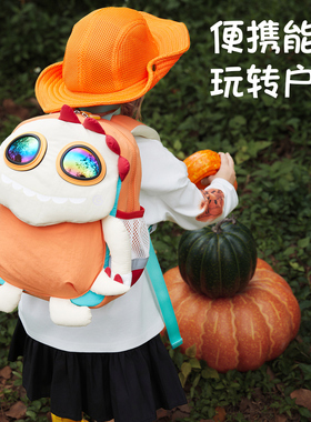 VABC卡通儿童背包男童女孩双肩包户外出游萌趣书包宝宝可爱轻便