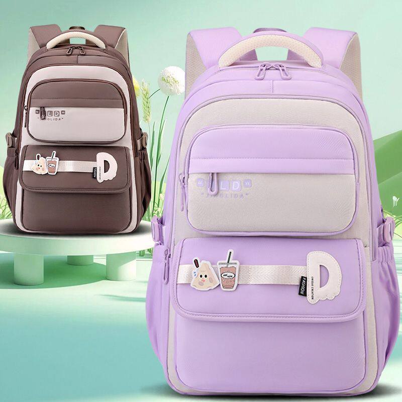 初高中生书包时尚大容量韩系ins风校园学生百搭双肩包高颜值背包