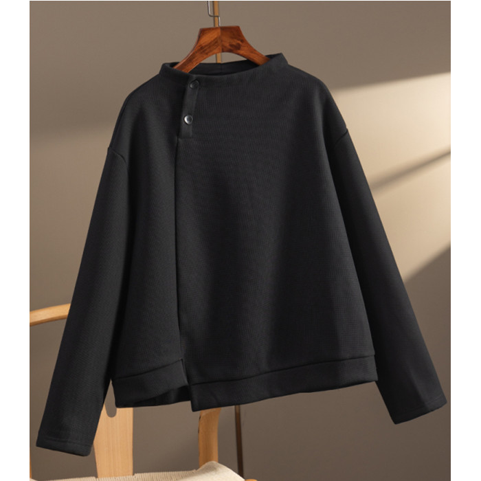 通勤加绒长袖卫衣女外贸撤回