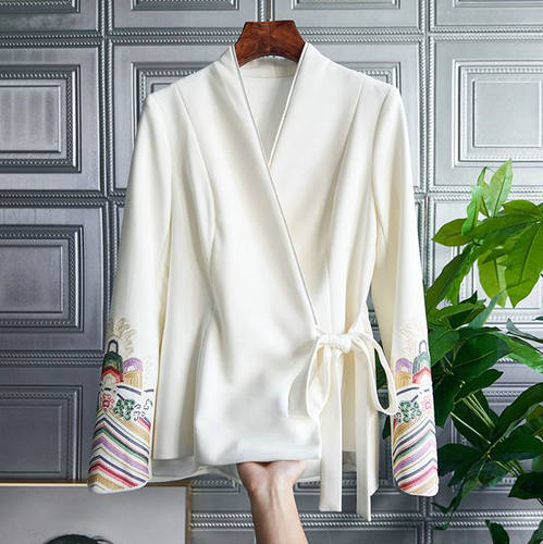 撤柜女装盘扣国潮开衫外套