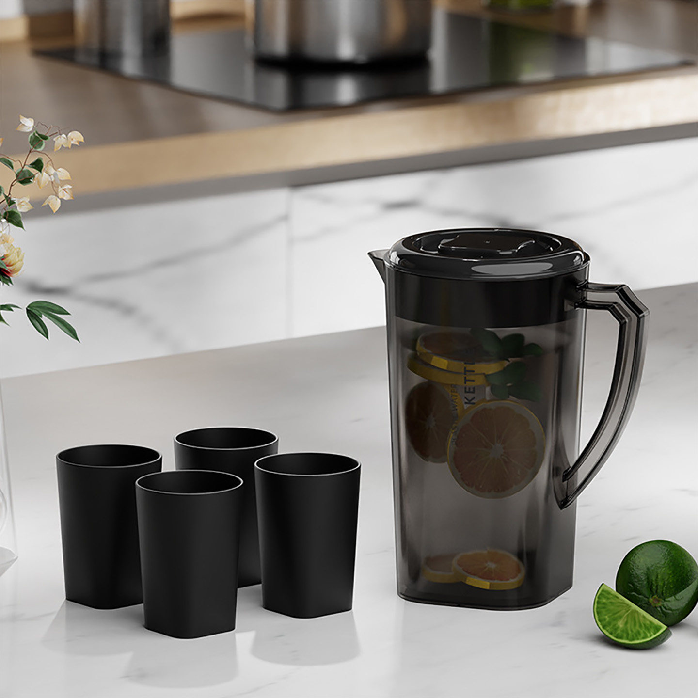 分酒器塑料白酒倒酒瓶家用大容量带盖高端醒酒器六斤带刻度装酒壶