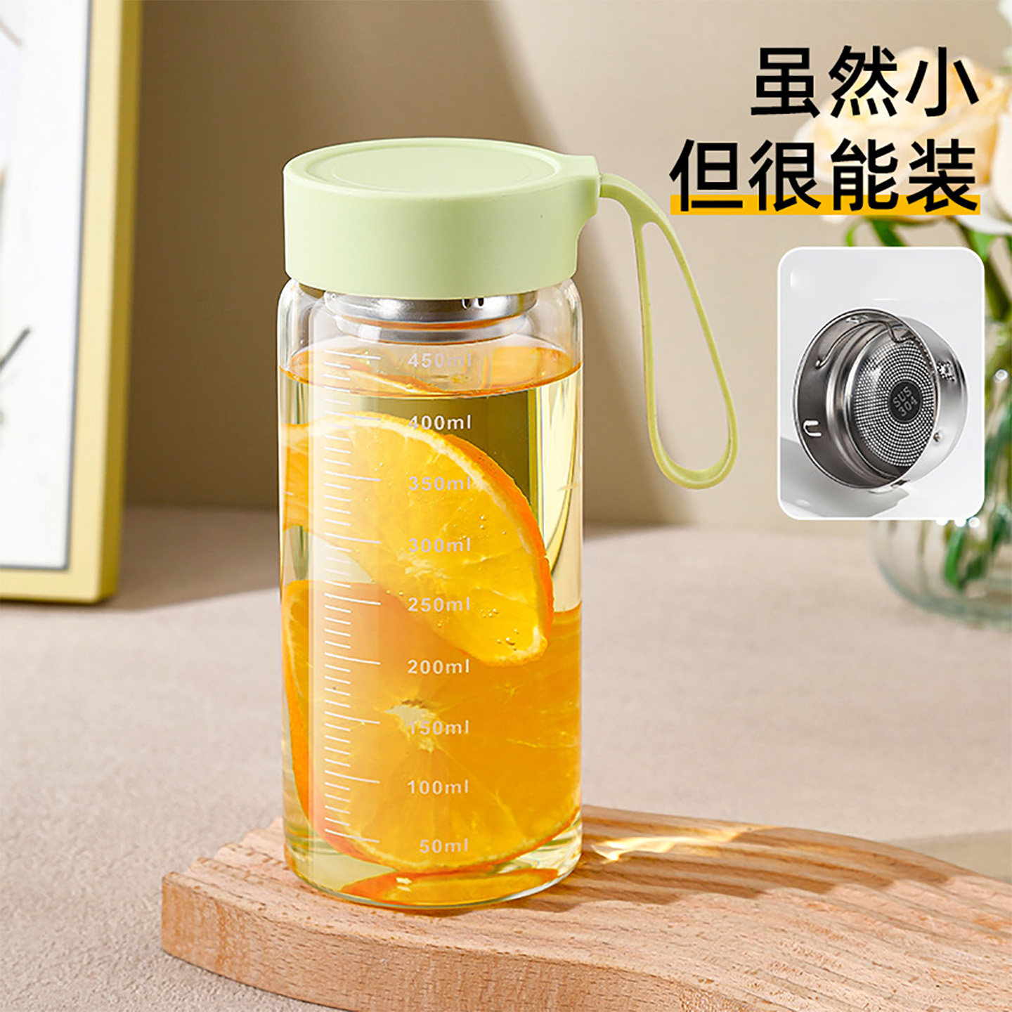 家用酒壶1斤装玻璃高档密封款白酒瓶高端便携式带刻度酒瓶子空瓶