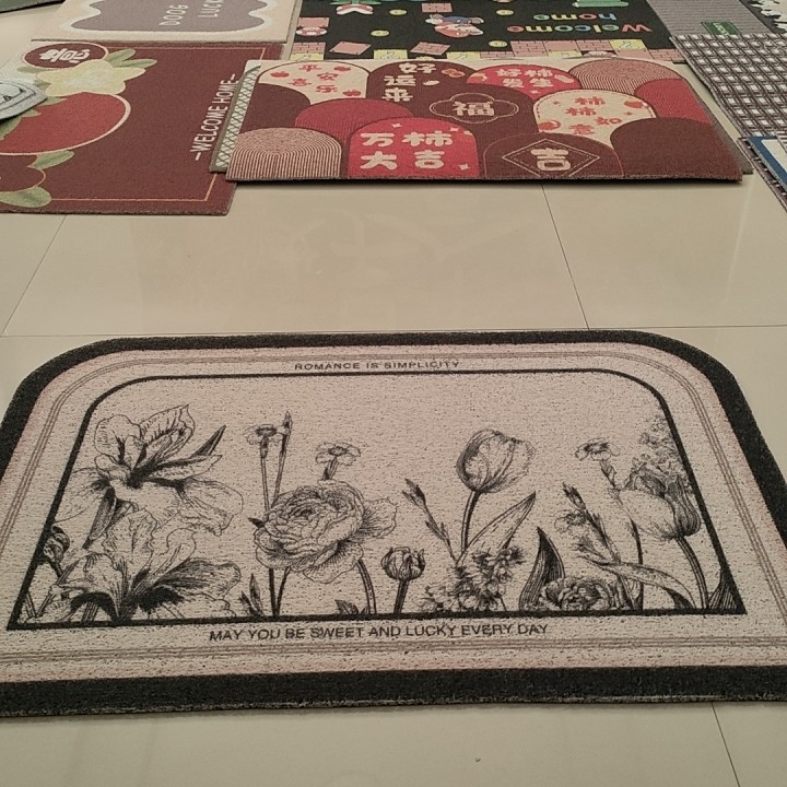 全新高弹加密丝圈地垫60*90厘米,居家布艺,入户地垫,淘宝优惠券,粉丝福利购,淘宝优惠卷