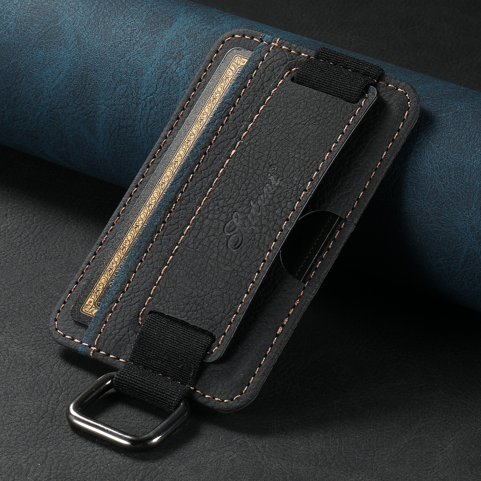 2026纹支架手腕带3M胶自粘手机壳插卡套适用谷歌华为小米苹果三星