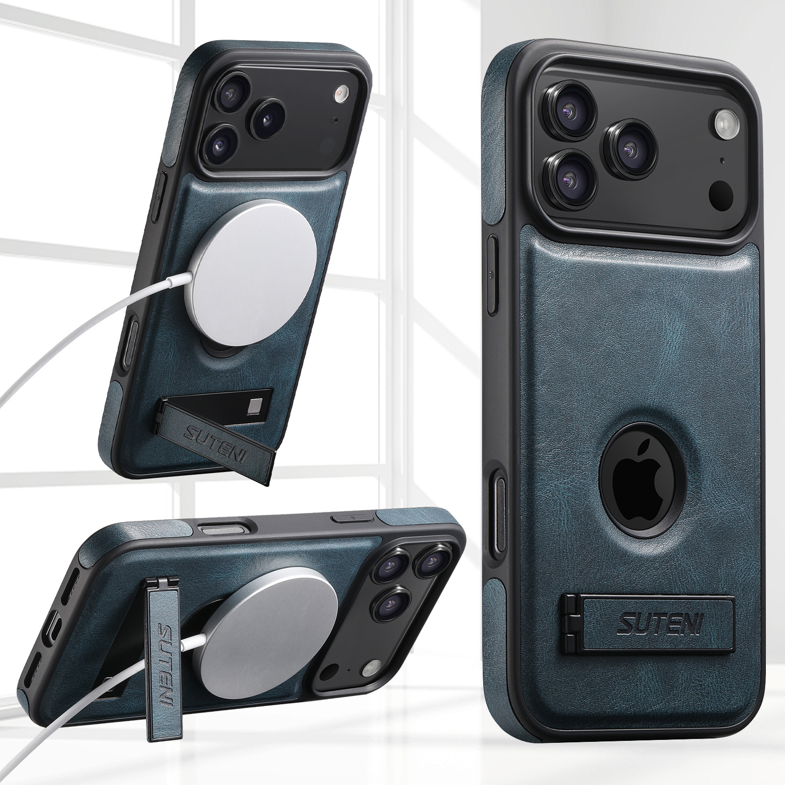 2026iPhone17ProMax无线充电MagSafe手机皮壳车载支架磁吸保护套