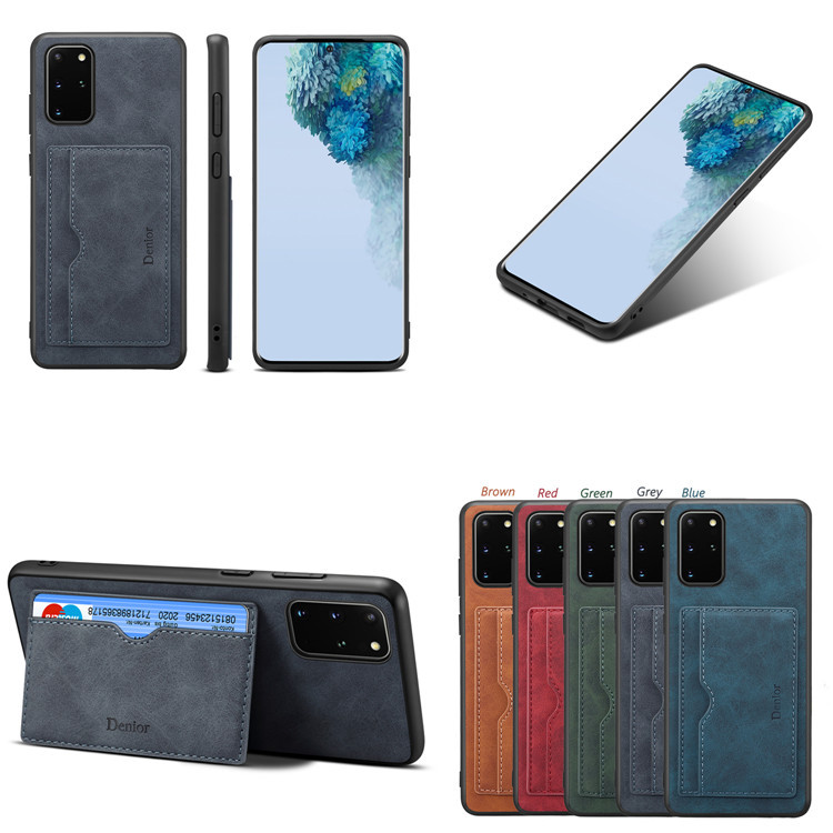 2026爆款S20Plus手机壳小牛皮纹三星S23Ultra插卡note10手机皮套