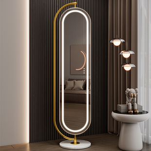 led镜子全身镜带灯穿衣镜家用智能触控落地镜客厅卧室少女试衣镜