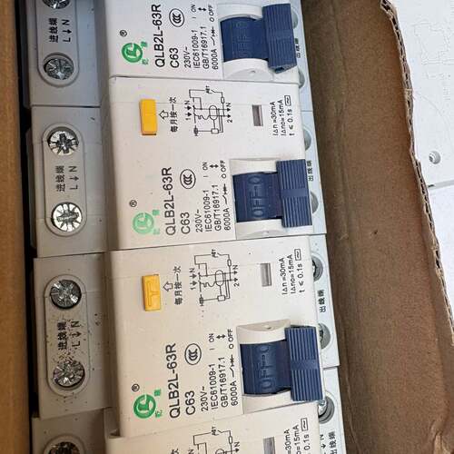 可议价乾龙QLB2L-63R漏电保护器，220V，6000A，