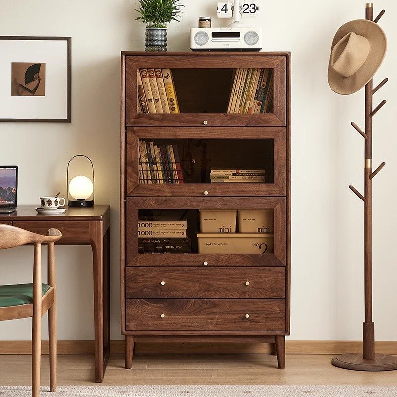 北欧实木书柜杂志柜储物柜日式简约收纳斗柜客厅沙发边柜电视边柜,住宅家具,斗柜,淘宝优惠券,粉丝福利购,淘宝优惠卷