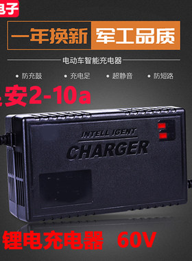 铁锂三元动车锂电池充电器60伏2A3A5A8a20ah安71.4v73V67.2V76V快