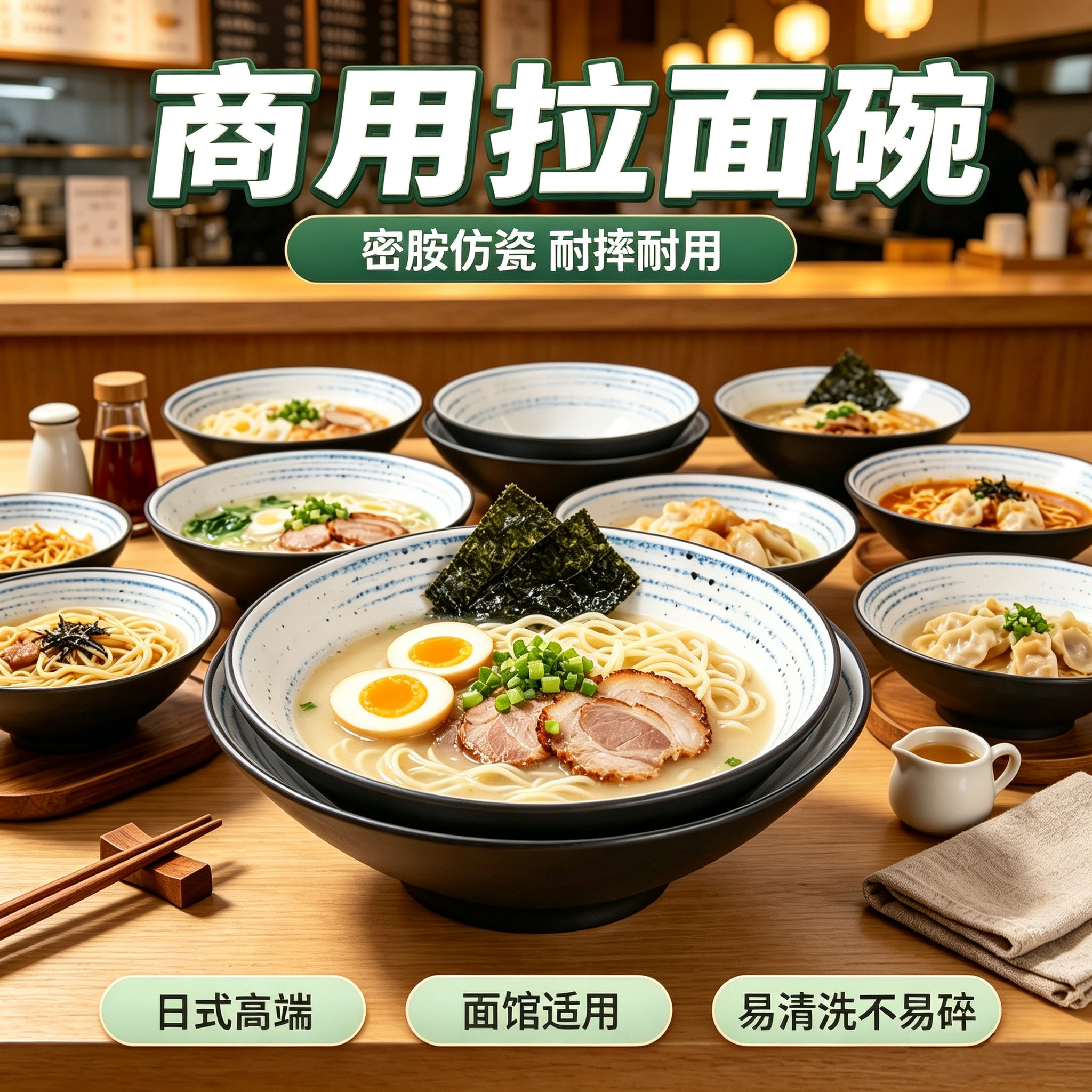食品级材质商用密胺面碗图片