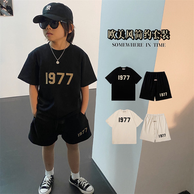 胡大牙短袖套装纯棉2件套夏季
