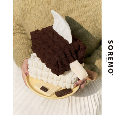 soremo原创布艺纸巾盒礼物