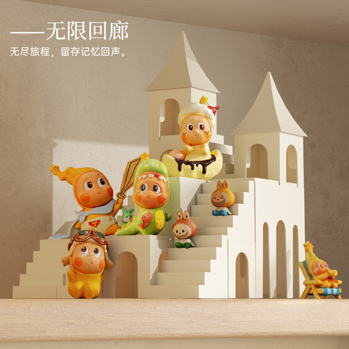 盲盒手办带灯造景展示架