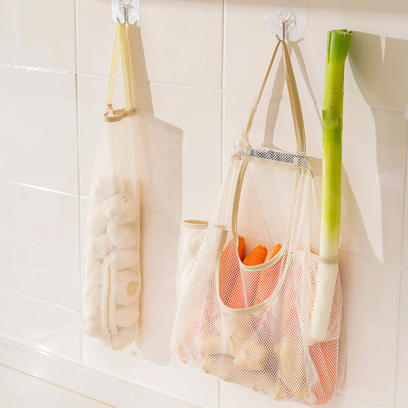 厨房葱姜蒜收纳袋网兜壁挂果蔬透气多功能储物袋子放大蒜挂袋神器,厨房/烹饪用具,厨房置物架/置物柜/角架,淘宝优惠券,粉丝福利购,淘宝优惠卷