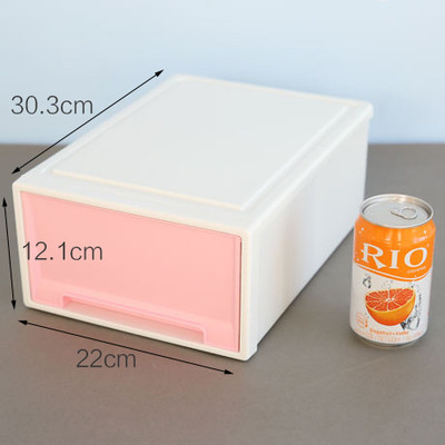 可叠加抽屉式收纳盒衣橱衣柜整理收纳箱宿舍神器鞋子杂物储物盒