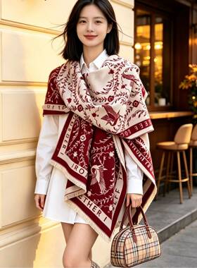 围巾女士高端大气上档次秋冬