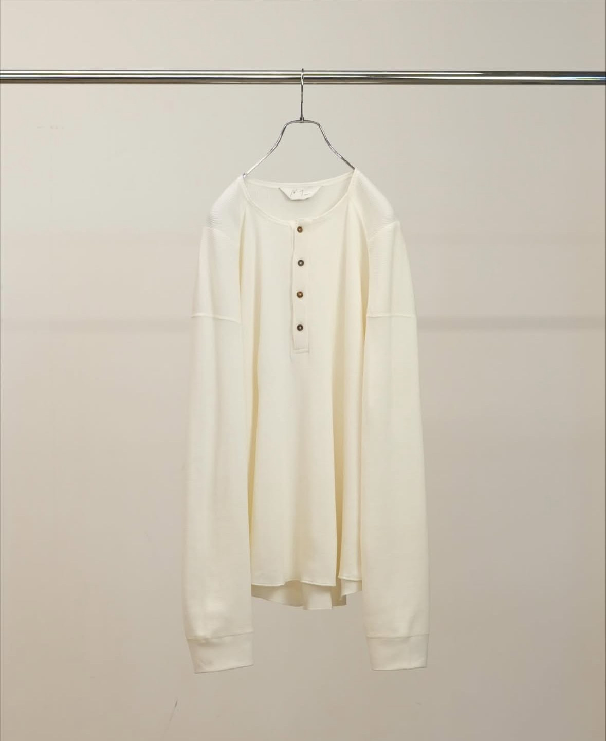 【代购】ANCELLM 26ss Henley ls 羊绒混纺亨利领长袖T恤,男装,T恤,淘宝优惠券,粉丝福利购,淘宝优惠卷