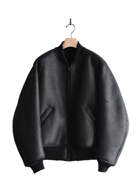 【代购】COMOLI 25aw Sheep skin zip blouson 羊皮拉链夹克