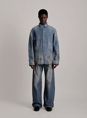 【代购】TAIGATAKAHASHI 26ss TT Coverall jacket 做旧工装夹克