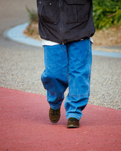 【代购】TNF北面紫标26ss Field wrap pant 蓝染宽松双膝牛仔裤