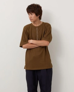 25aw NONNATIVE 代购 neck亨利领华夫格T恤 henrey Dweller