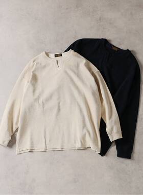 【代购】JS HOMESTEAD 26ss Skipper LS t-shirt 棉麻混纺长袖T恤