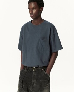 26ss Work 长绒棉复古加工口袋短袖 HERILL shirt T恤 代购