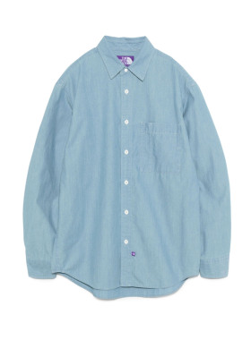 【代购】TNF北面紫标26ss Chambray field shirt 青年布蓝染衬衫