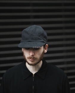 26ss COMOLI 代购 定番真丝起毛软顶鸭舌帽 nep cao Slik