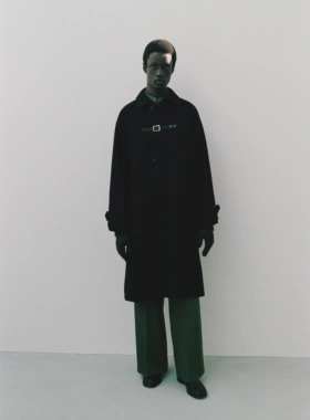 【代购】YOKE 26ss Graphpaper联名 Bal collar coat 羊毛风衣