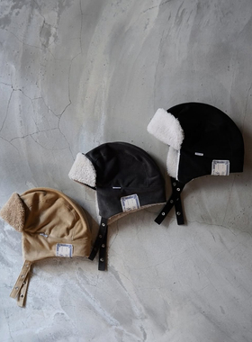 【代购】THE HW DOG&CO 25aw Flight cap 灯芯绒羊羔绒复古飞行帽