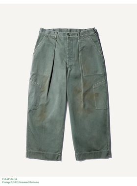 【代购】APRESSE 25aw Hemmed bottoms 复古做旧包边美军军工长裤