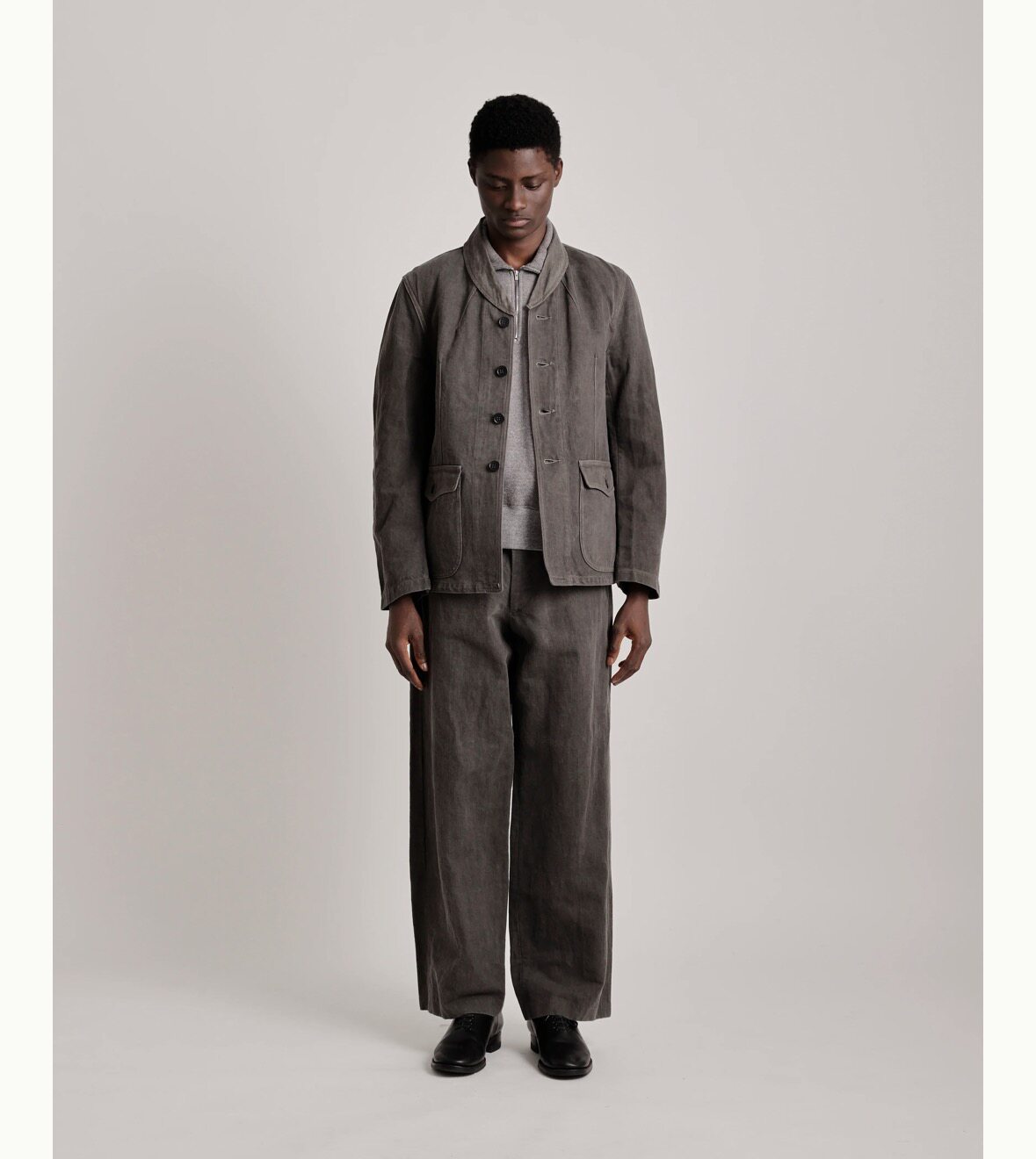 【代购】TAIGATAKAHASHI 26ss TT Shawl collar jacket 工装夹克