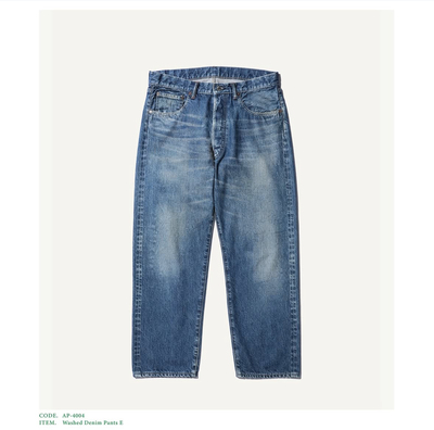 秋冬新款定番水洗牛仔裤