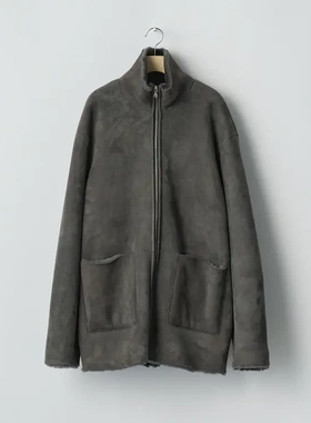 【代购】SSSTEIN 25aw Cutoff mouton jacket 剪裁皮毛一体夹克