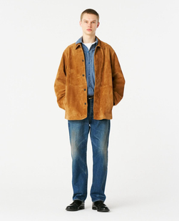 25aw 风衣夹克 HERILL jacket 山羊皮麂皮短款 suede 代购 Goat